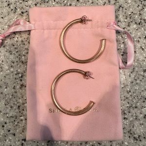 Sheila Fajl Small Everybody's Favorite Hoops, Brushed Rose Gold Plating, (2”)